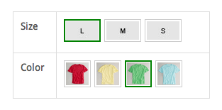 Variation dropdowns replaced with visual swatches